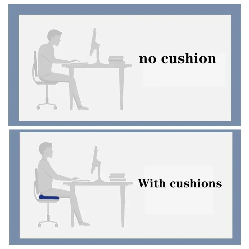U-sitz Massage Stuhl Memory Foam Kissen Auto Massage Kissen Langsam Rebound Sitzkissen Büro Stuhl Kissen Steißbein Orthopädische – Detail 4