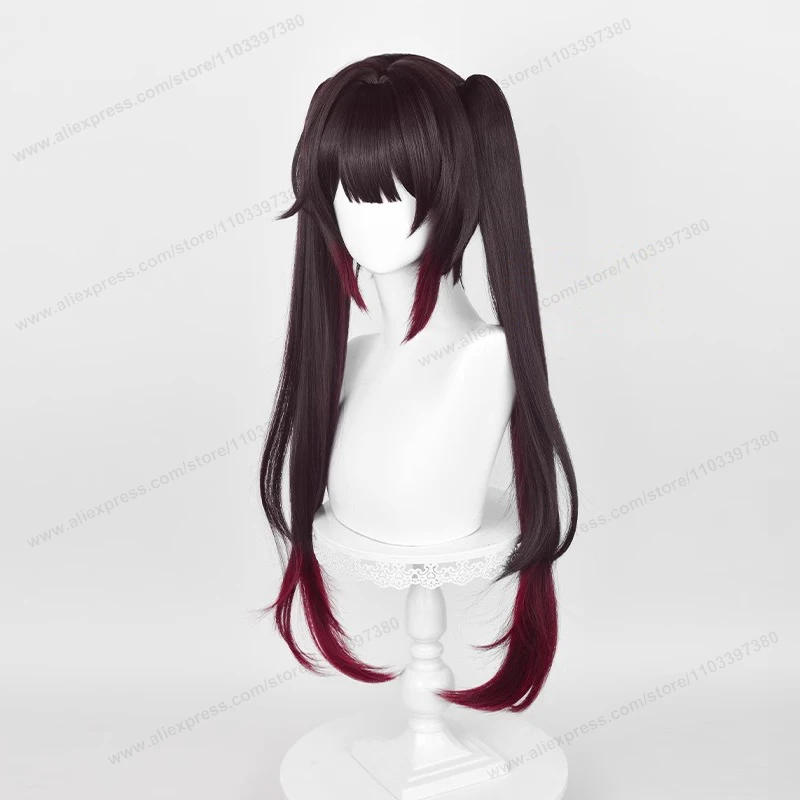 Honkai: Star Rail HSR Sparkle Cosplay Wig 72cm Long Brown Red Gradient Hair Anime Heat Resistant Synthetic Wigs