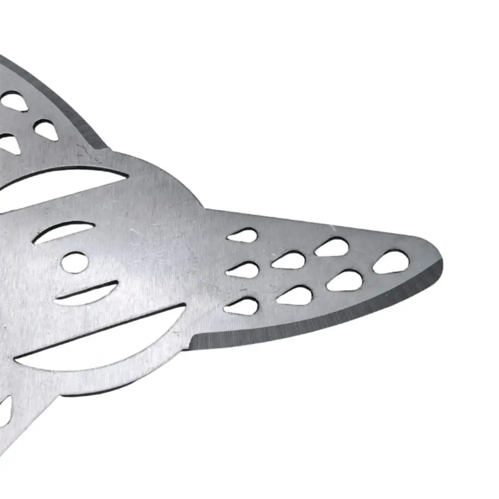 3 dentes aparador de grama cabeças cortador de aço inoxidável multifuncional cortador de escova cortador mental peças cortador de escova aparador