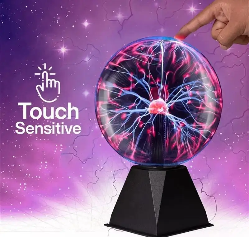 LED Night Light 3 Inches-8 Inches Static Lon Ball Sound Control Sensor Touch Magic Ion Ball Light Novelty Lamps And Lanterns