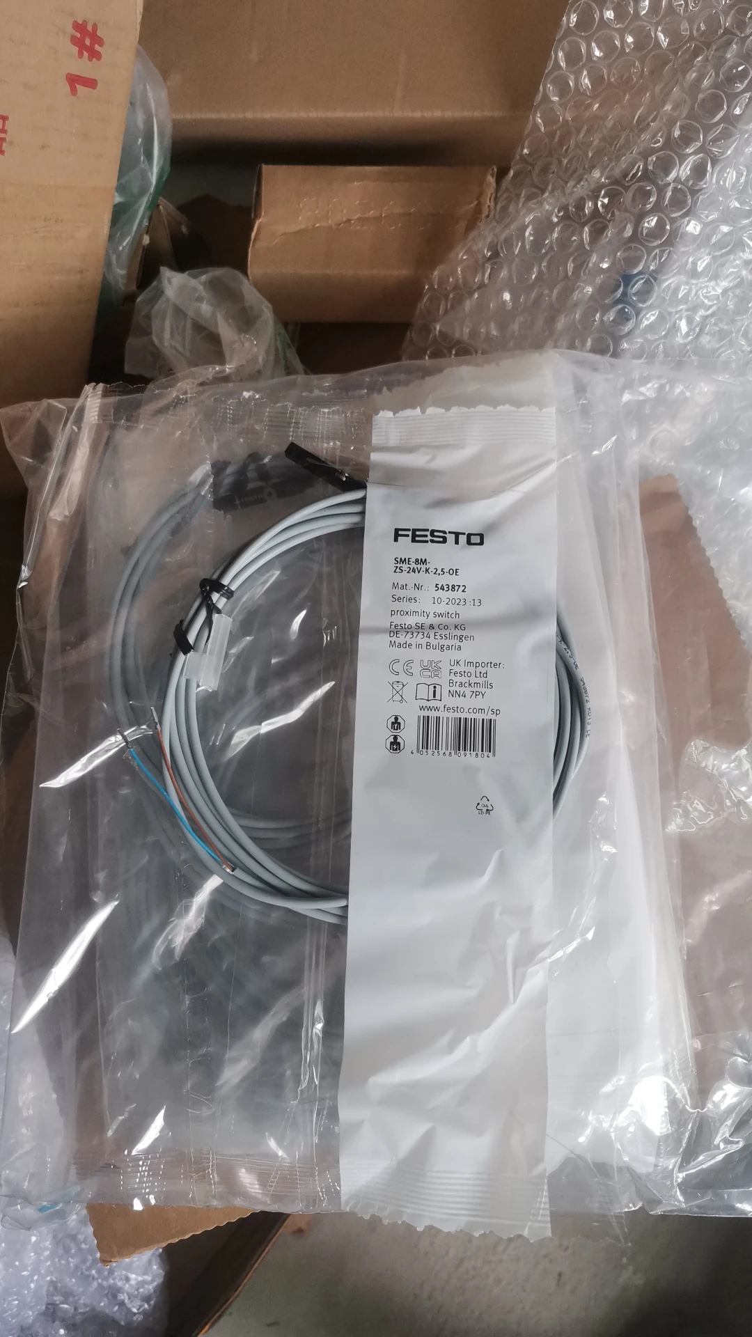 New Original FESTO sensor SME-8M-ZS-24V-K-2.5-OE 543872