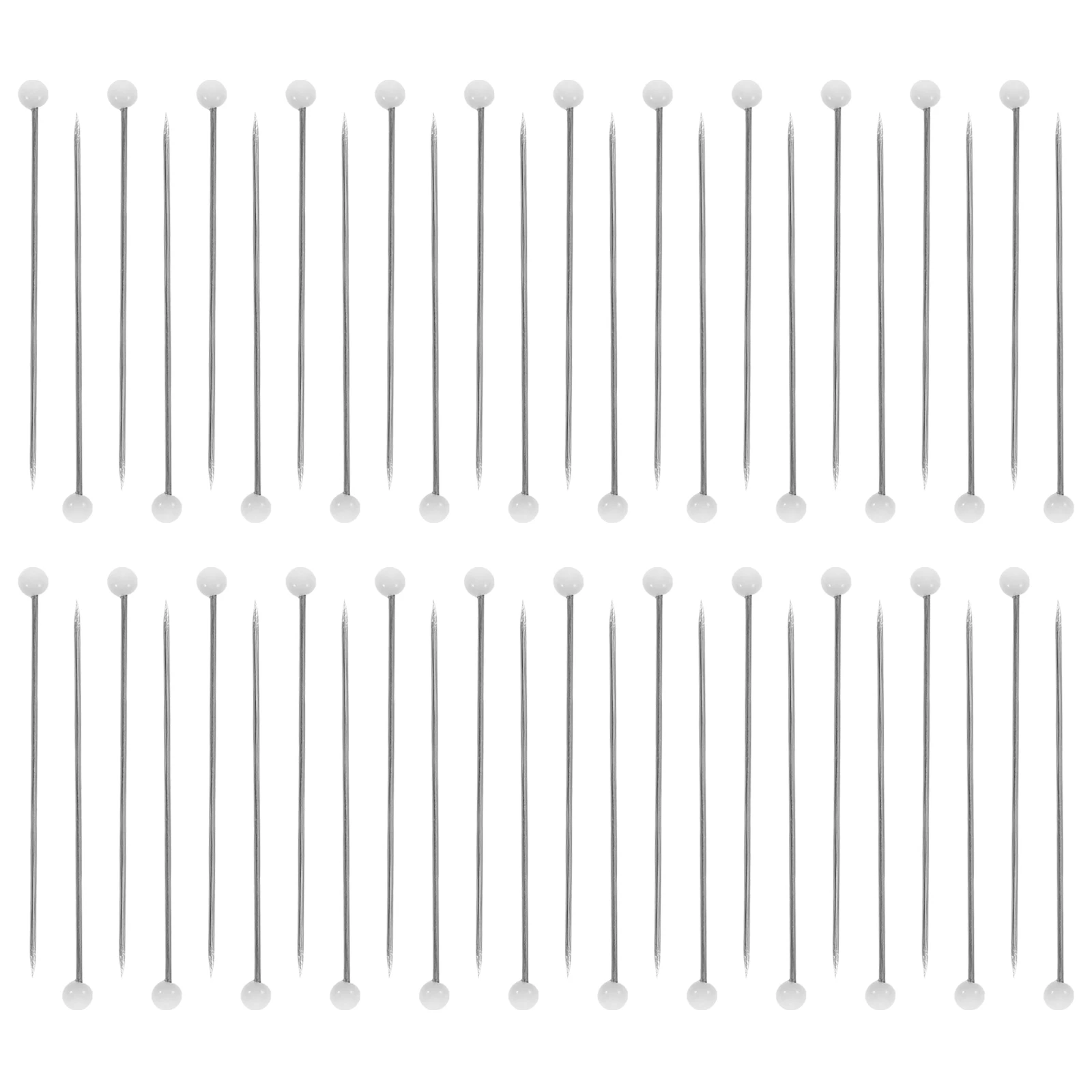 

500pcs White Positioning Needle Pins Glass Head Sewing Embroidery Quilting Diy Craft Supplies Sharp Straight for Dressmaking