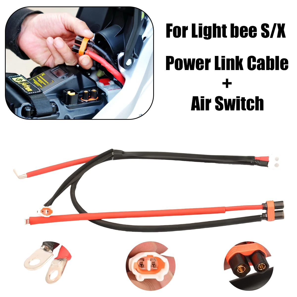 

Main Power Wire Wiring Harness For Surron Sur Ron Lightbee X S Electric Dirt Bike Play and Plug Battery Connector Cable Wire