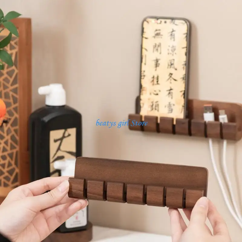C7AB Cable Holder 6-Slot Wall Mountable Cable Organiser With Smooth And Strong Construction For Lasting Use