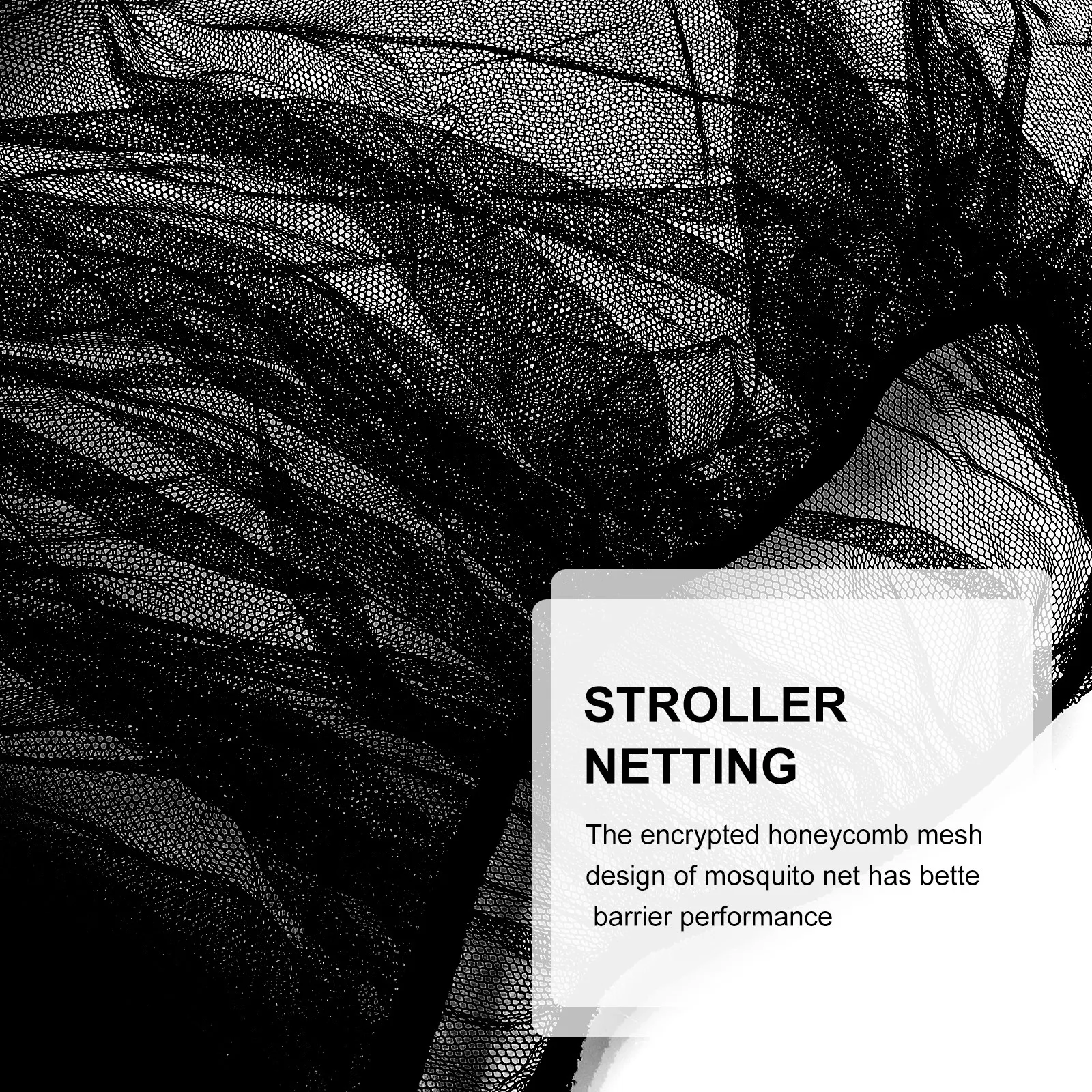 

3Pcs Stroller Mesh Net Encrypted Honeycomb Structure Superior Barrier Breathability Flexible Space Saving Universal Baby Travel