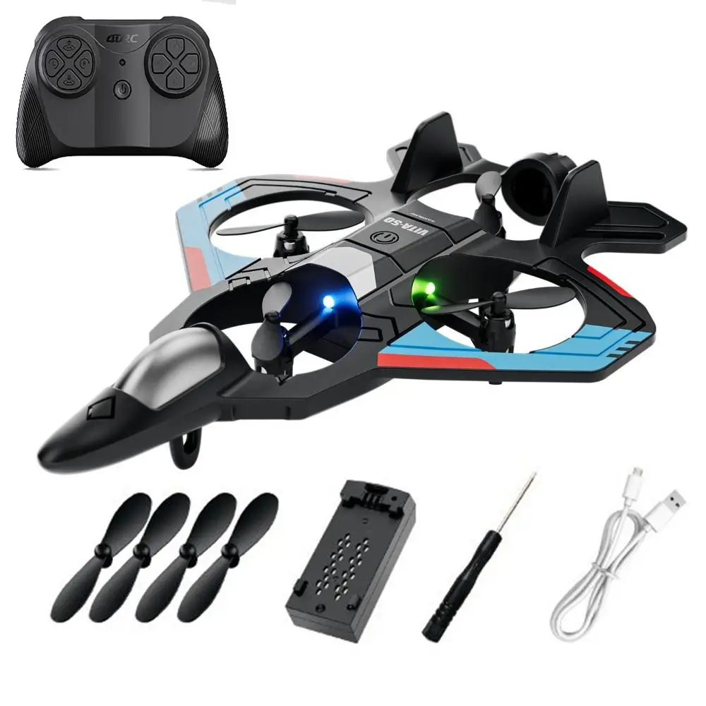 

Foam Remote Control Plane 2.4GHz With LED Colorful Lights Radio-controlled Airplane Glider Stunt Tumbling Crash Resistance
