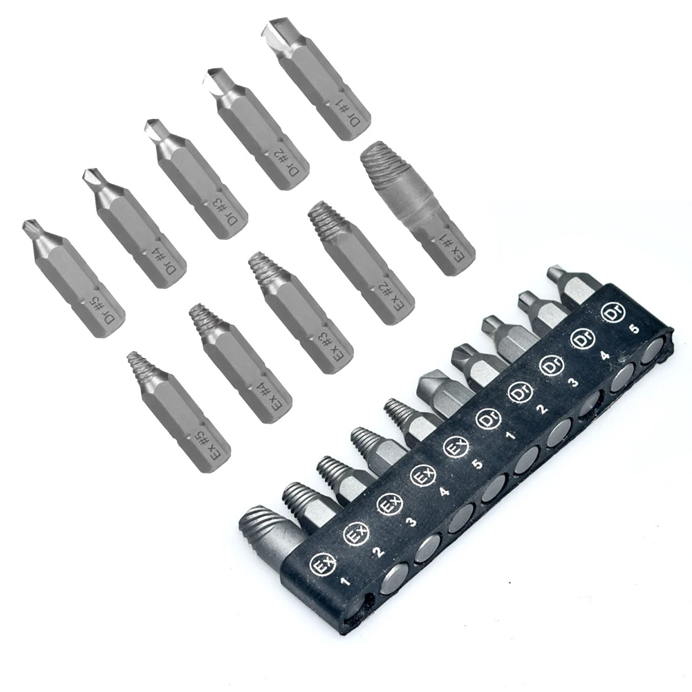 DIY Projects Broken Screw Remover Easy Out Screw Extractor High-Speed Steel Socket Adapter Various Screw Sizes