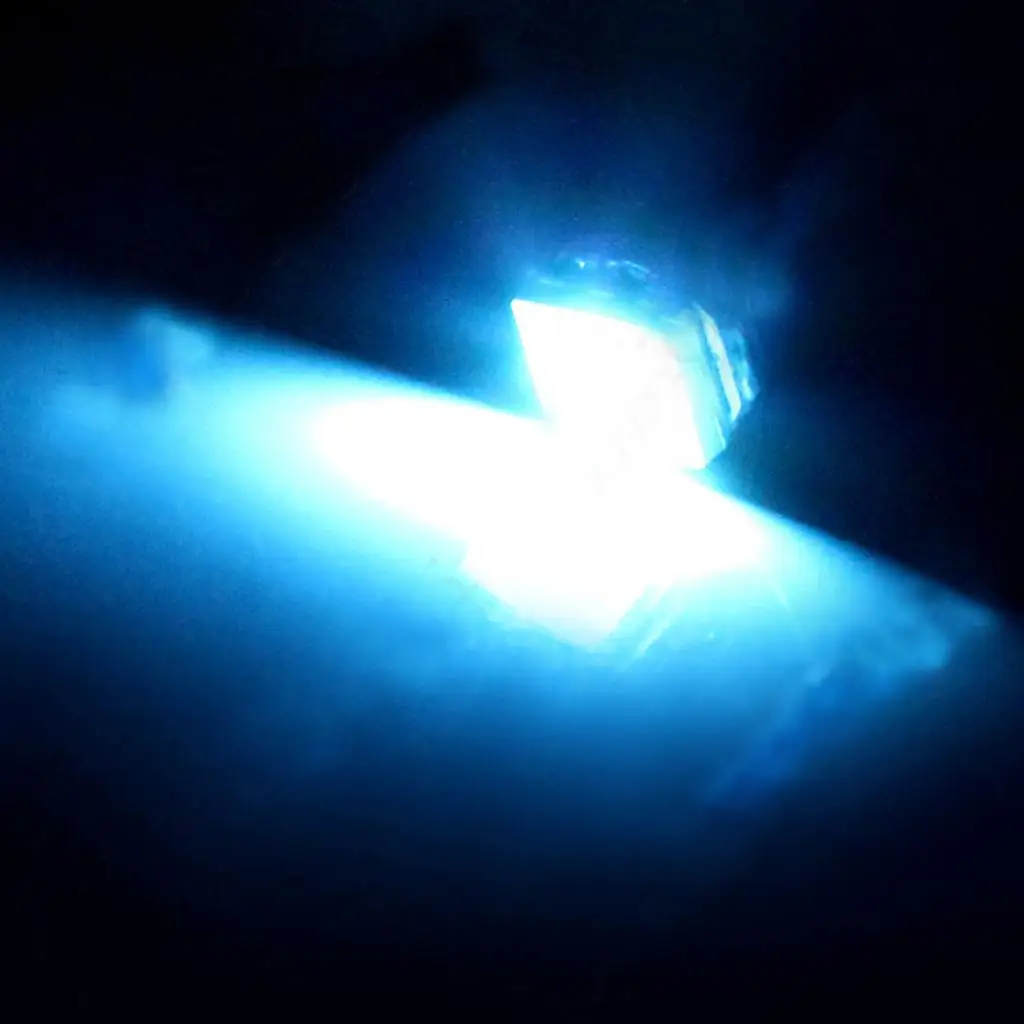 Automotive LED T5 Bulb Ice Blue Light Wedge Lamp 5050 SMD Long Lasting Plug and Play for Interior Instrument Cluster