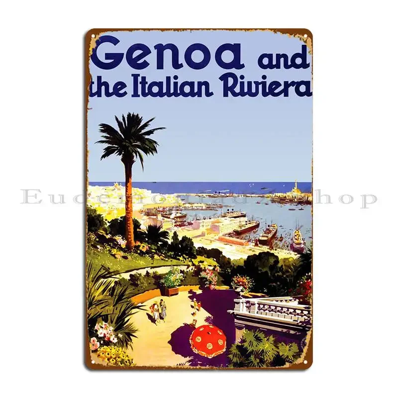 Genoa Metal Plaque Poster Cinema Classic Printed Bar Decoration Tin Sign Poster