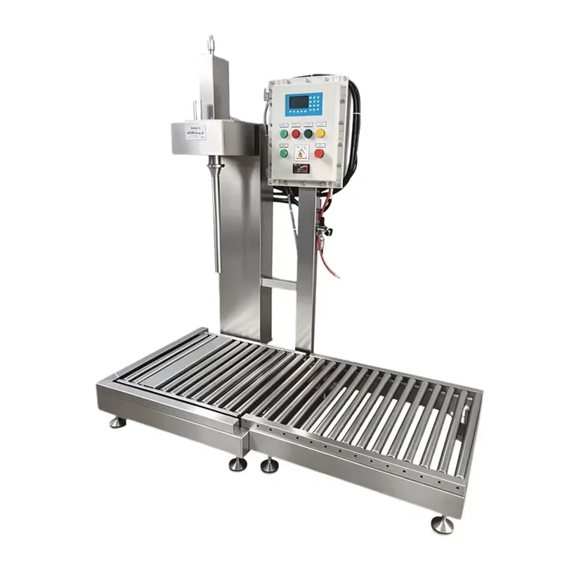 5L-25L Liquid Weighing Paint Filling Machine Pail Weight Filler Pails Sealing Oil Drum Filler Sealer Color Paint Coating Pail