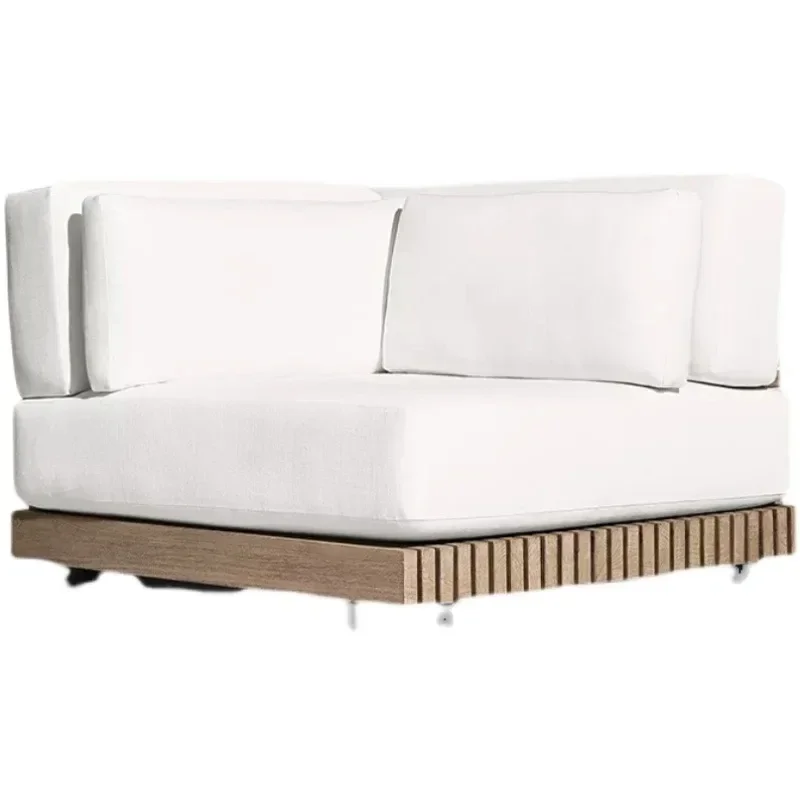 Outdoor high-grade solid wood sofa leisure patio luxury furniture set living room hotel