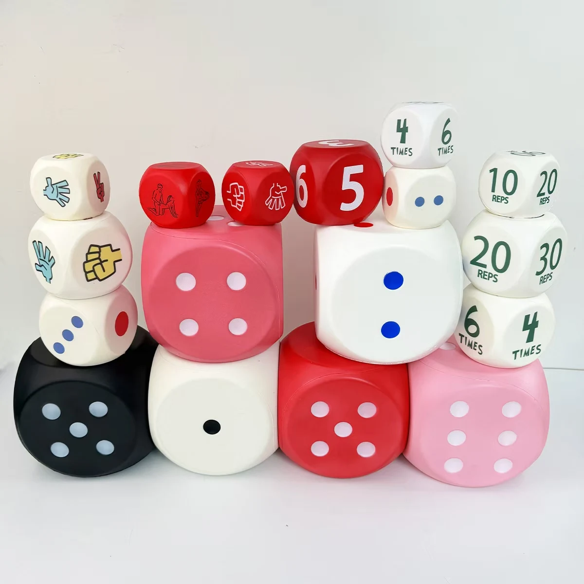 Large Foam Dices Soft Six Sided Dices Kids Counting Toy Learning Aids for Class Board Game Classroom Math Teaching