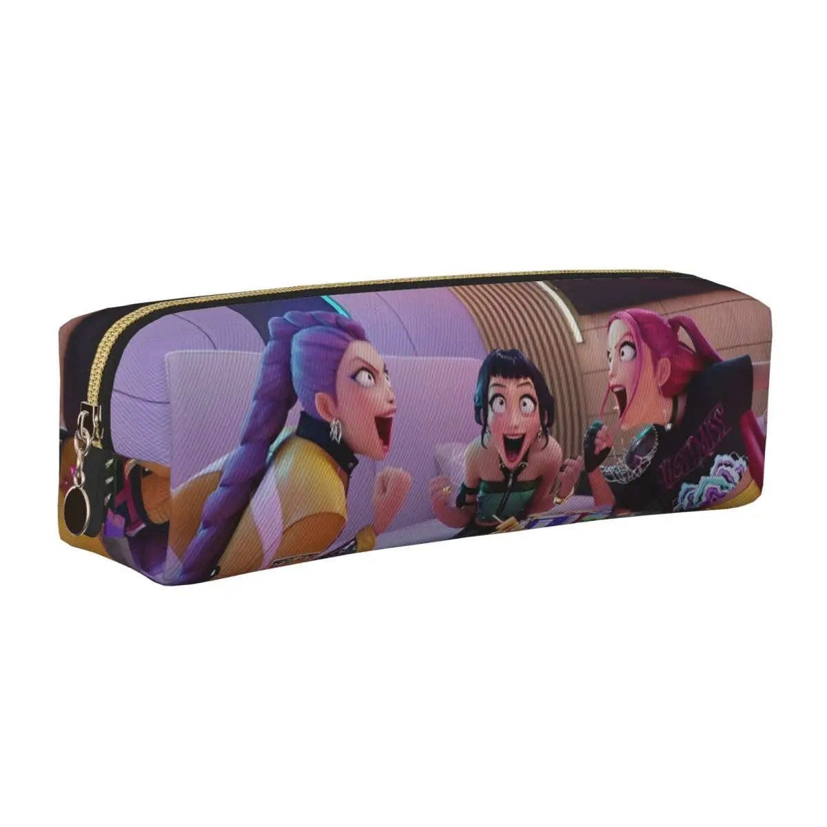 

Fashion Kpop Demon Hunters Huntrix Movie Pencil Case Pencil Pouch Pen Holder for Girls Boys Storage Bag Office Zipper Stationery