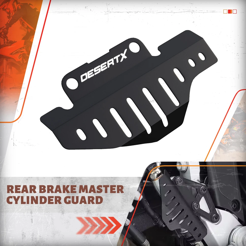 

For Ducati Desert X CNC Aluminium Motorcycle Accessories Rear Brake Master Cylinder Guard Protection Cover Protector 2022 2023
