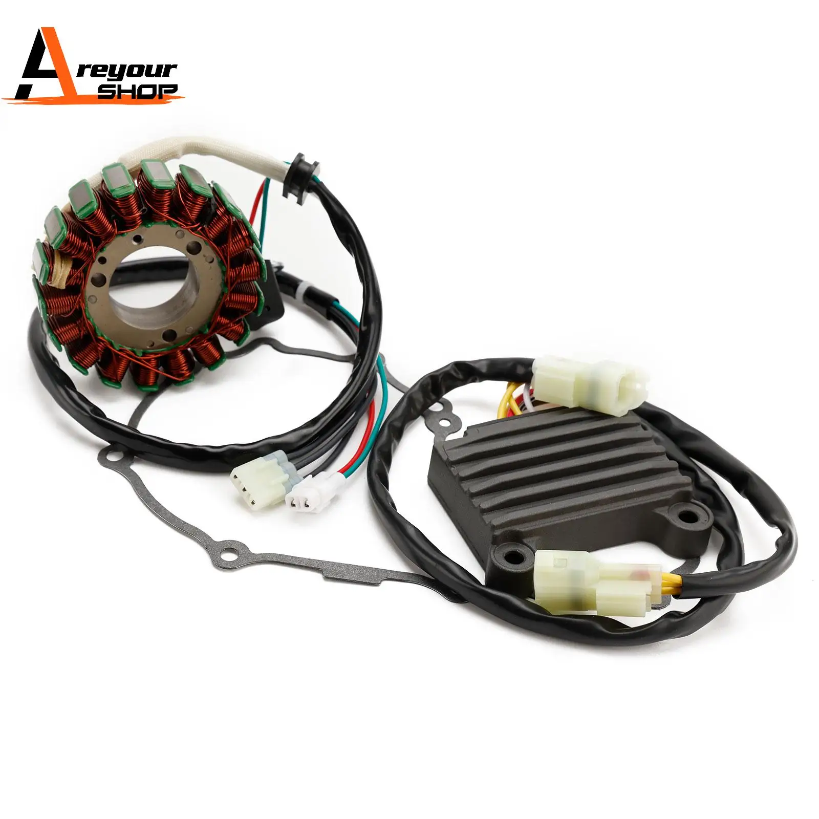 

Регулятор-выпрямитель зажигания Areyourshop и прокладка для 250 EXC-F 350 XCF-W 2017-2023