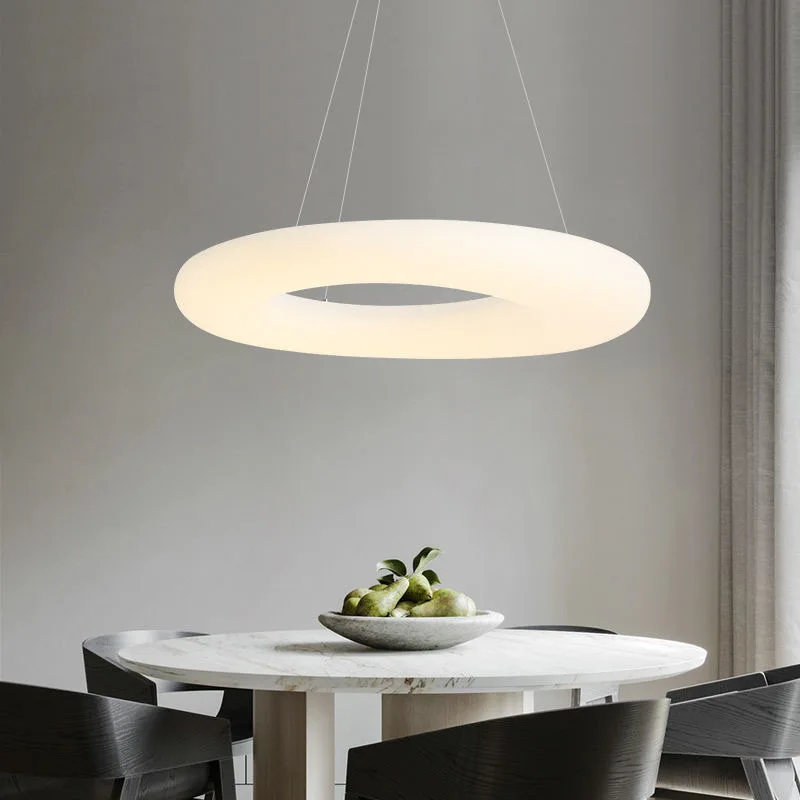 Dining room light creative donut chandelier designer Nordic lighting fixtures living room main light minimalist modern bedroom