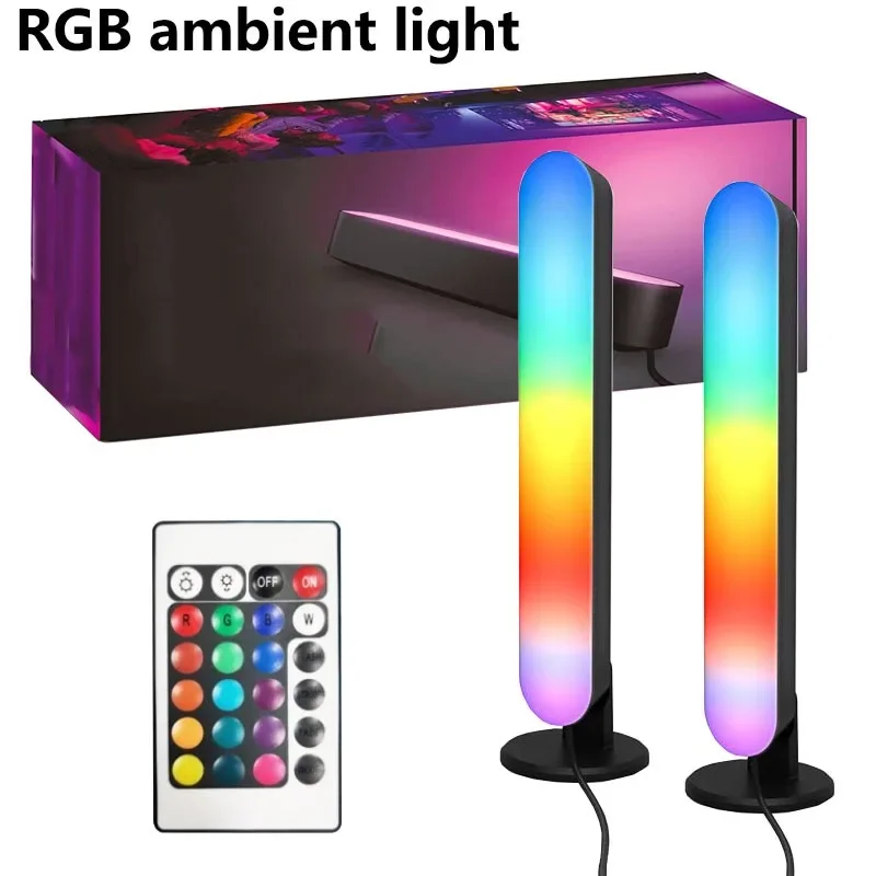 1/2 LED music rhythm environment lamp infrared control USB lamp home living room decoration camping desk accessories decoration
