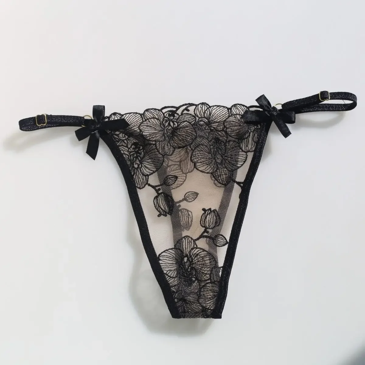 Women Girls Lace Half Sheer T-Briefs Pajama Party Harajuku Dj Club Bar Live Show Dolls Costumes FKK Party GF Girts