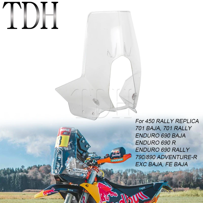 

Wind Rally Fairing Dirt Bike Winshields For 450 RALLY REPLICA ENDURO 690 701 BAJA RALLY EXC FE 790 890 ADVENTURE Shield Screen