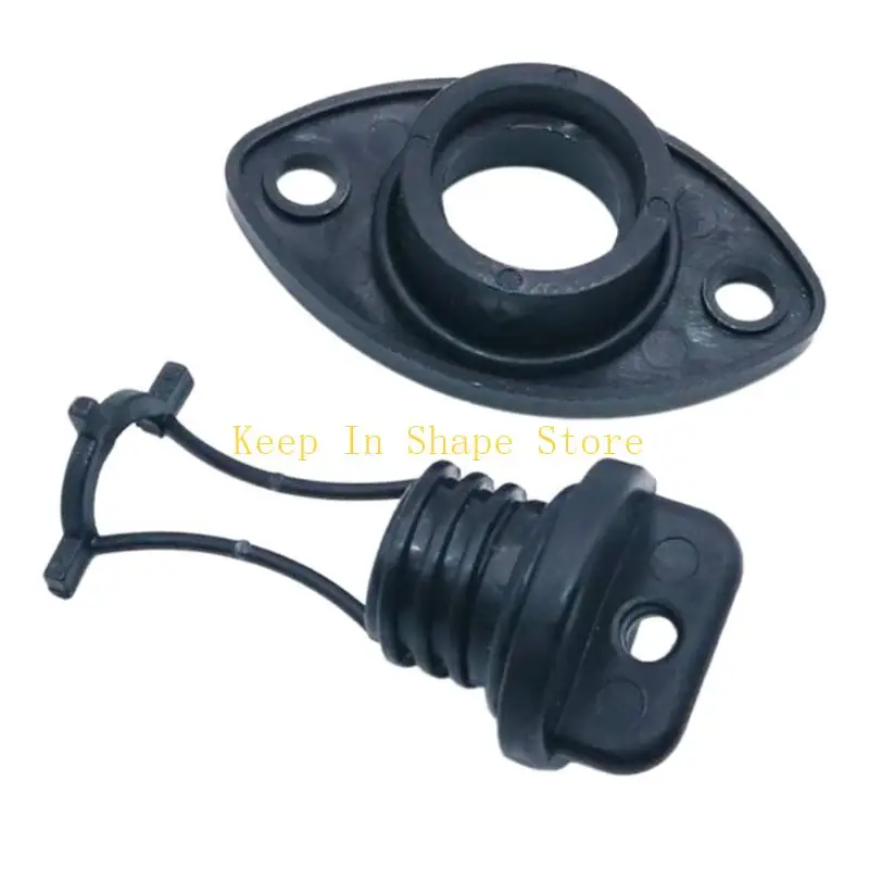 U1JC Paddling Craft Drain Insert Set for Easy Changeout Use, 4 Plastic Sealing with Molded Support Collar and Retainer for