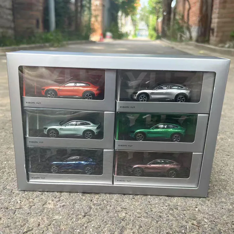 modello-in-scala-originale-1-64-xiaomi-auto-xiaomi-yu7-nuovi-arrivi-suv-set-di-6-colori-modello-pressofuso-per-collezione-e-display