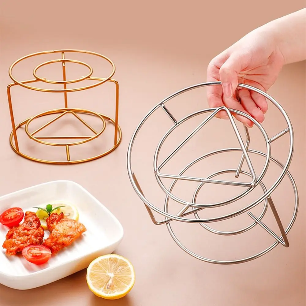 

Stainless Steel Stoves Burner Stand Household Thickened Steel Wire Cooking Pot Rack Round Rust Proof Stoves Pot Holder Picnic