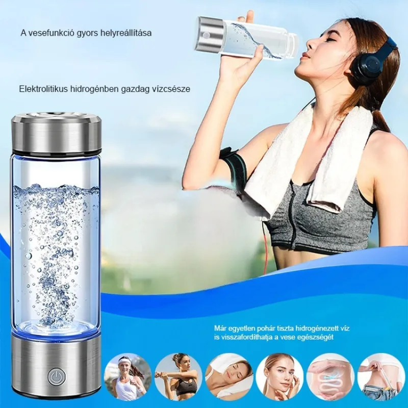 

Electrolytic hydrogen-rich water cup hydrogen-rich water cup odorless waterproof rubber cover water cup home portable