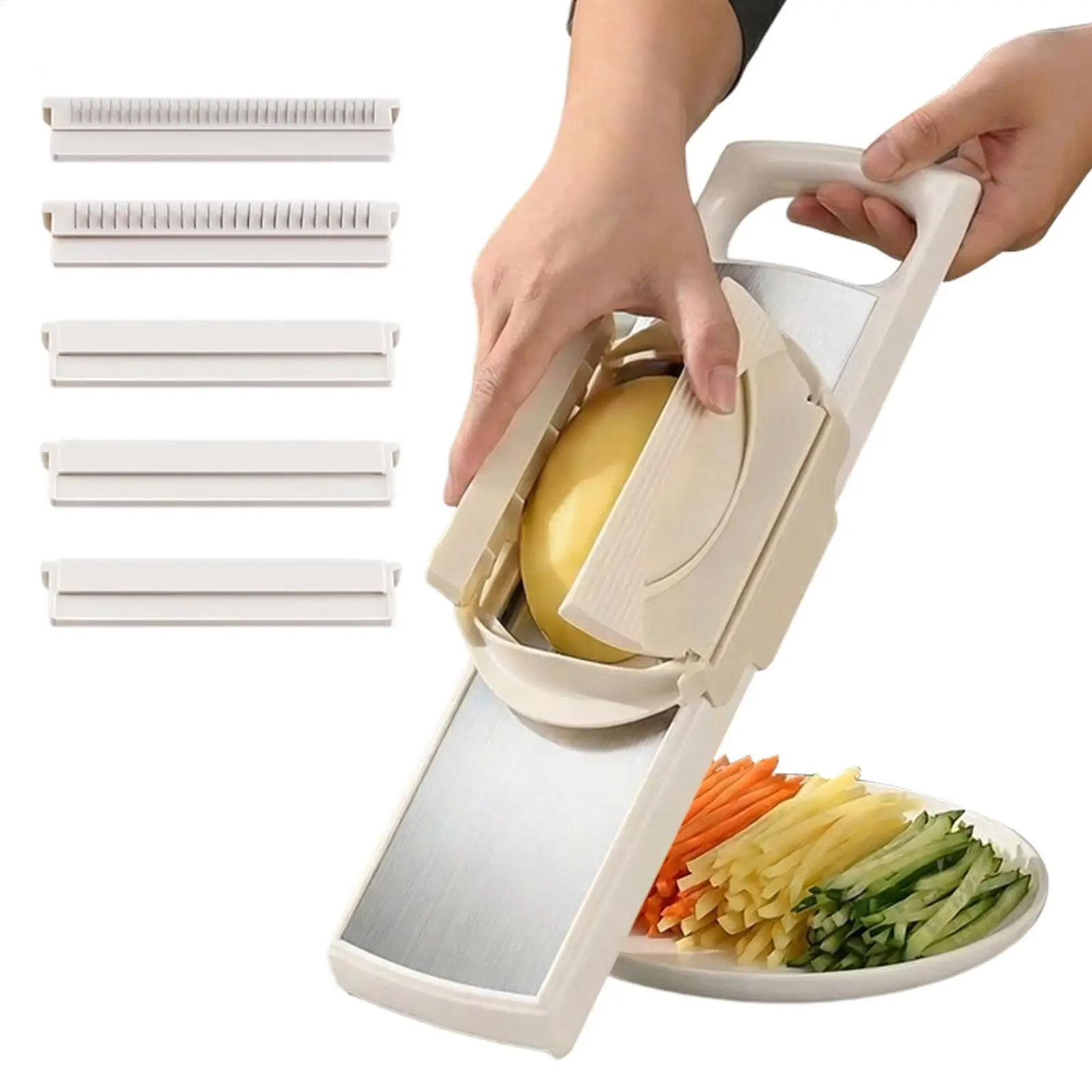 Multi-Function Ergonomic Handheld Vegetable Cutter Safe Manual Food Chopper Slicer Kitchen Gadget for Home Daily Meal Prep
