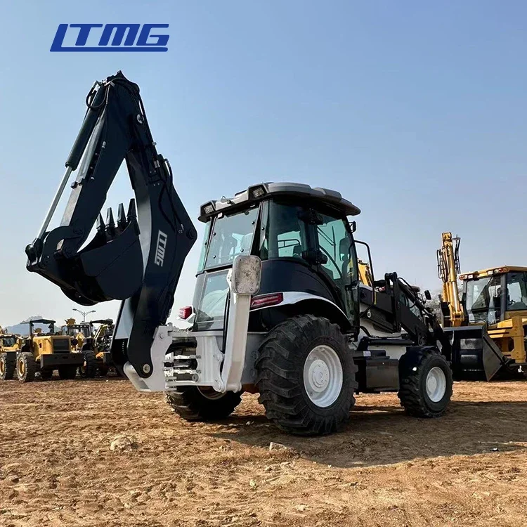 Hot Sale New Heavy 388 Backhoe Loader Equipment 4wd Wheeled Excavator Loaders For Sale