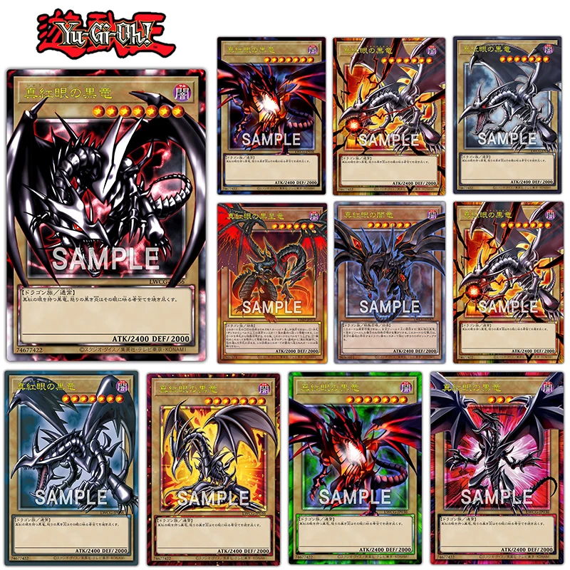 Yu-Gi-Oh DIY Collectible cards Christmas birthday presents Red-Eyes Black Dragon Red-Eyes Dark Dragoon NPR Cross Flash