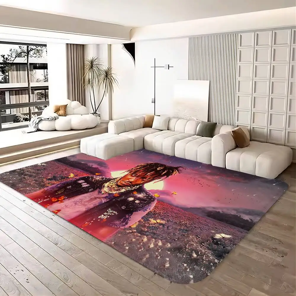 J-Juice Wrld 999 Rapper Entrance Door Mat Nordic Style Bedroom Living Room Doormat Home Balcony Anti-Slip Modern Home Decor