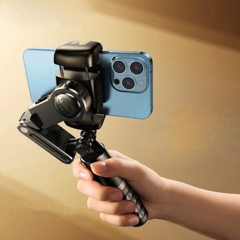 Auto 360° Face Tracking Handheld Gimbal Stabilizer Foldable Selfie Stick Anti-shake Smartphone Holder Live Vlog Shooting Holders