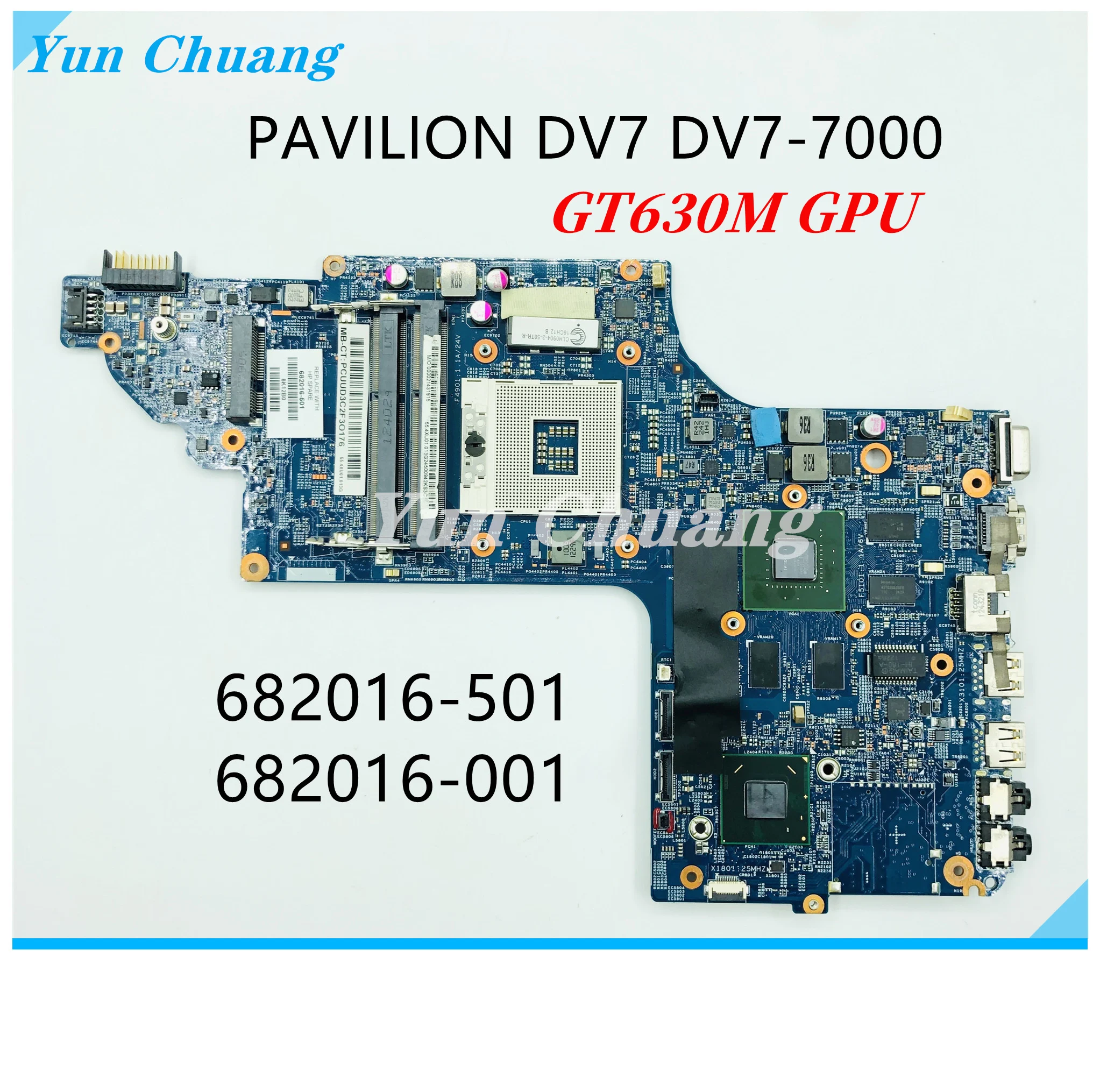 

681999-001 682016-001 682037-001 682000-001 для HP Pavilion DV7 DV7-7000 материнская плата для ноутбука 11254-3 ST10.031 GT630M GPU DDR3