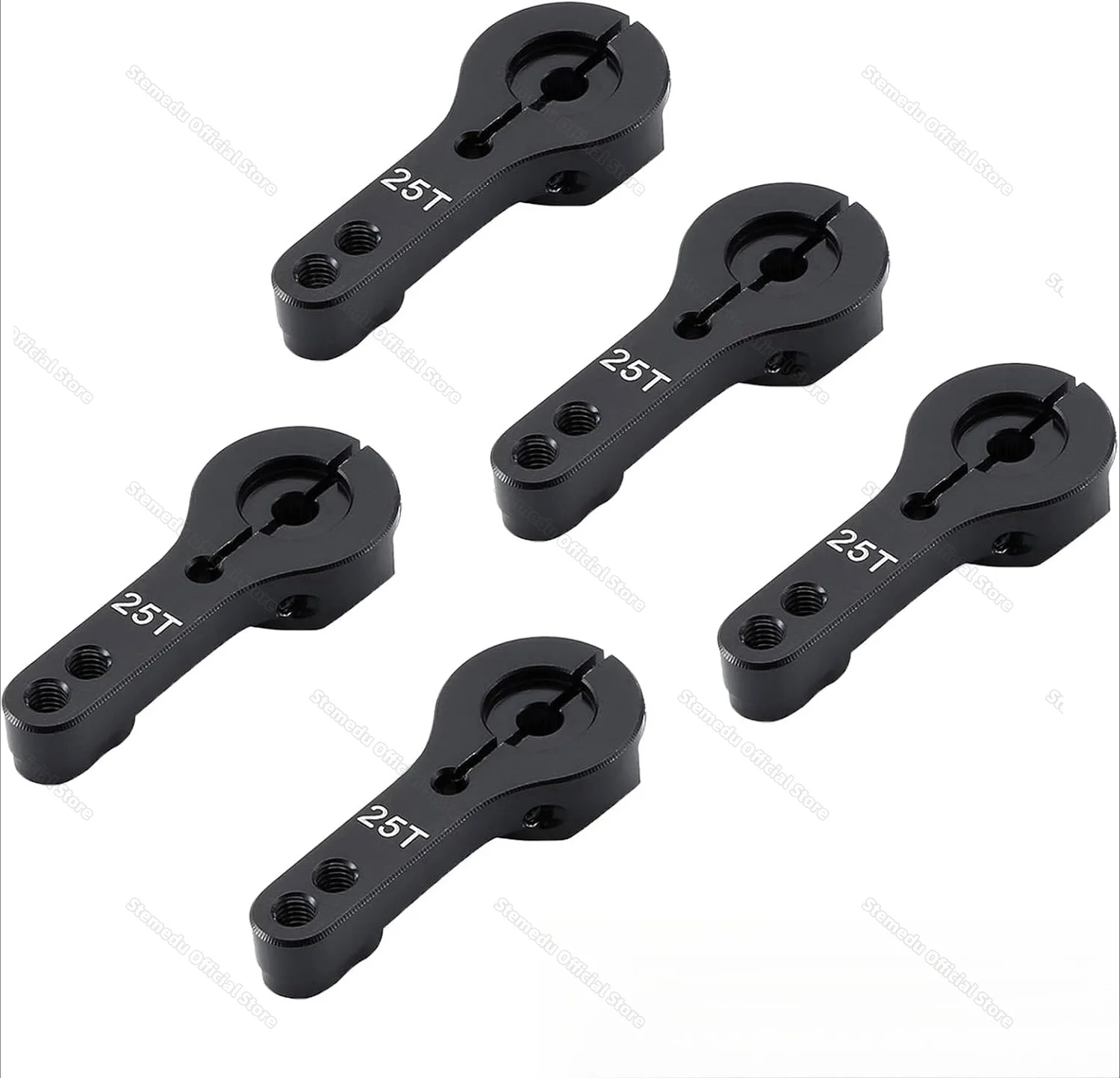 1/5/10pcs 25T Aluminum Servo Horn M3 Threads Metal Steering Arm for RC Car Truck Buggy Airplane Fit Mostly 25T Standard Servos - view 2