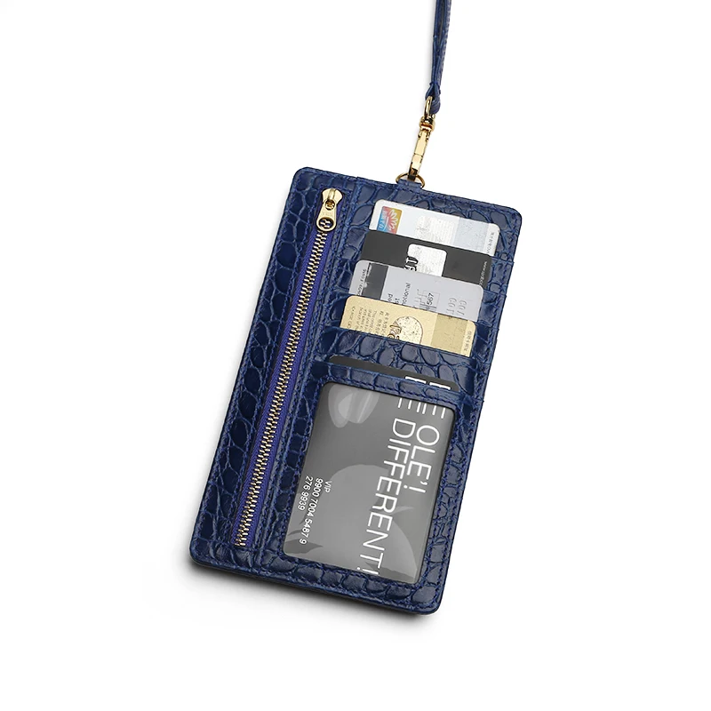 Hiram Beron Gift Mobile Phone Bag Purse with Lanyards Luxury Croco Pattern Case
