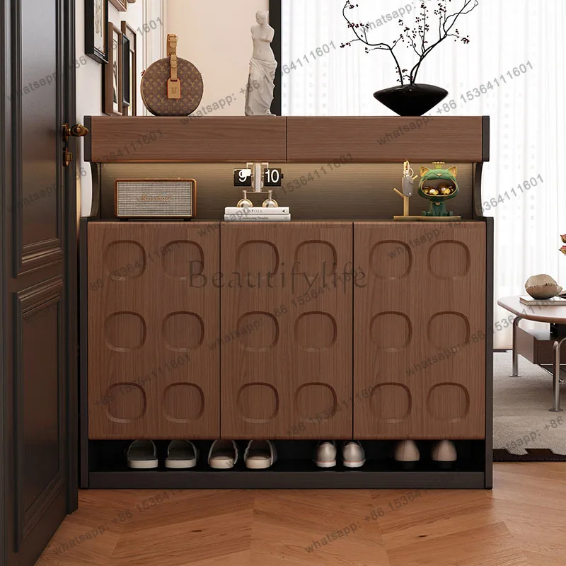 Factory Direct Sales Nordic Luxury Shoe Cabinet Modern Vertical Entrance Hall Slippers Storage Shoe Shelf Display Shelves Mueble