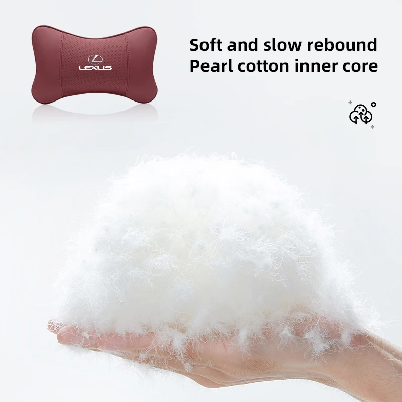 سيارة مسند الرأس بالمقعد وسادة الرقبة الجلدية لكزس RX330 IS250 Ct200h ES300h RX350 GS300 IS300h NX300h RX400h ES350 اكسسوارات السيارات #5