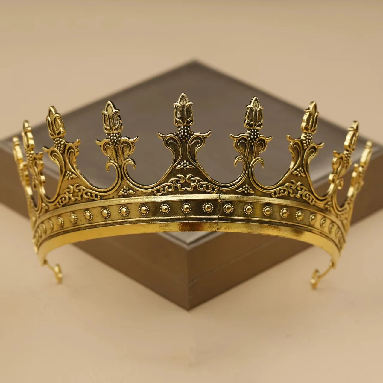 Luxurious King\'S Crown Unisex Bar Mitzvah Crown Suitable Partie Banquet Photography Men Women\'S Fashion Jewelry Hair Accessories