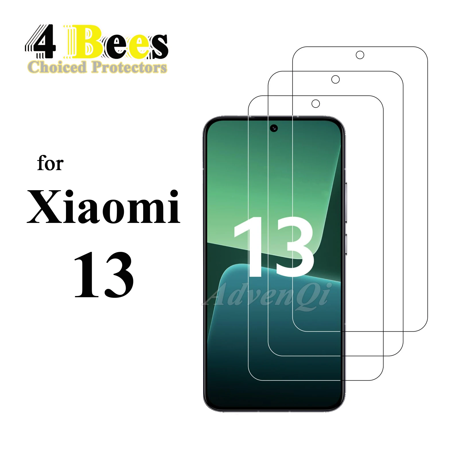 1–4 Stück gehärtetes Glas für Xiaomi 13 Displayschutzfolie, schützende Mica-Kristall-Anti-Kratz-Hülle, freundlich zu den Geräten