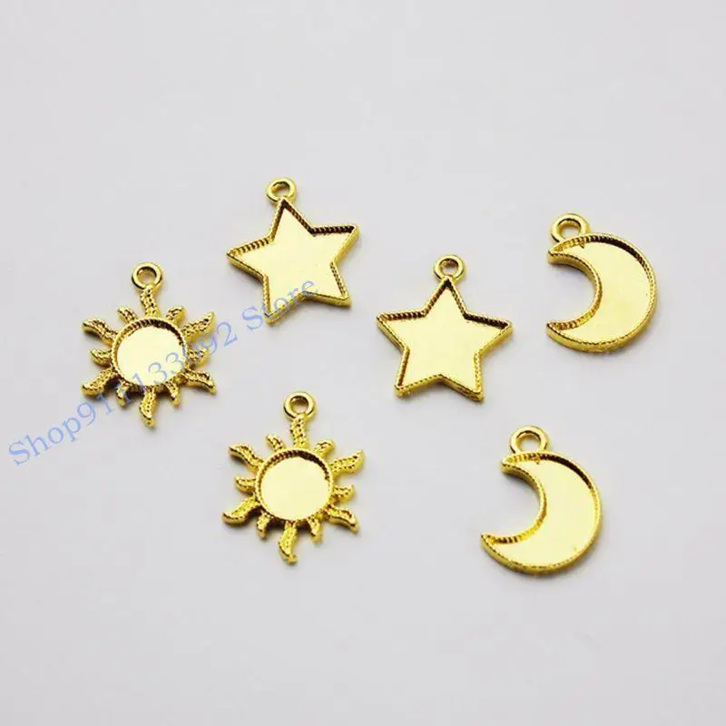 

H9ED 30x/Set Star Moon для подвесной кадры Sun с петлей Open Bezel Установка ультрафиолета
