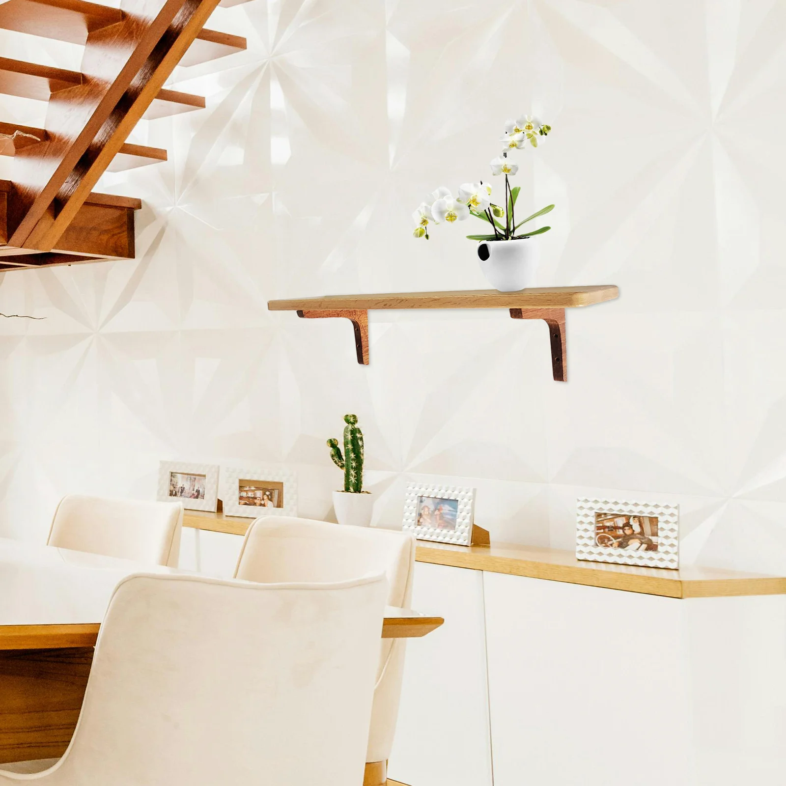 L دعامة زاوية الثقيلة رف معلق دعم رف خشبي قوس لرفوف خزانة الكتب على الحائط منضدة بين قوسين