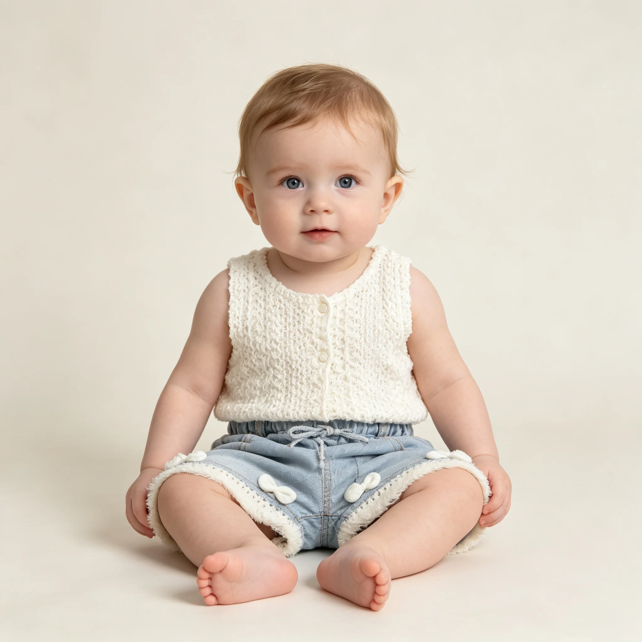 Clearance!!!baby girls lace tops denim shorts 2pcs summer clothing outfits for infant kids