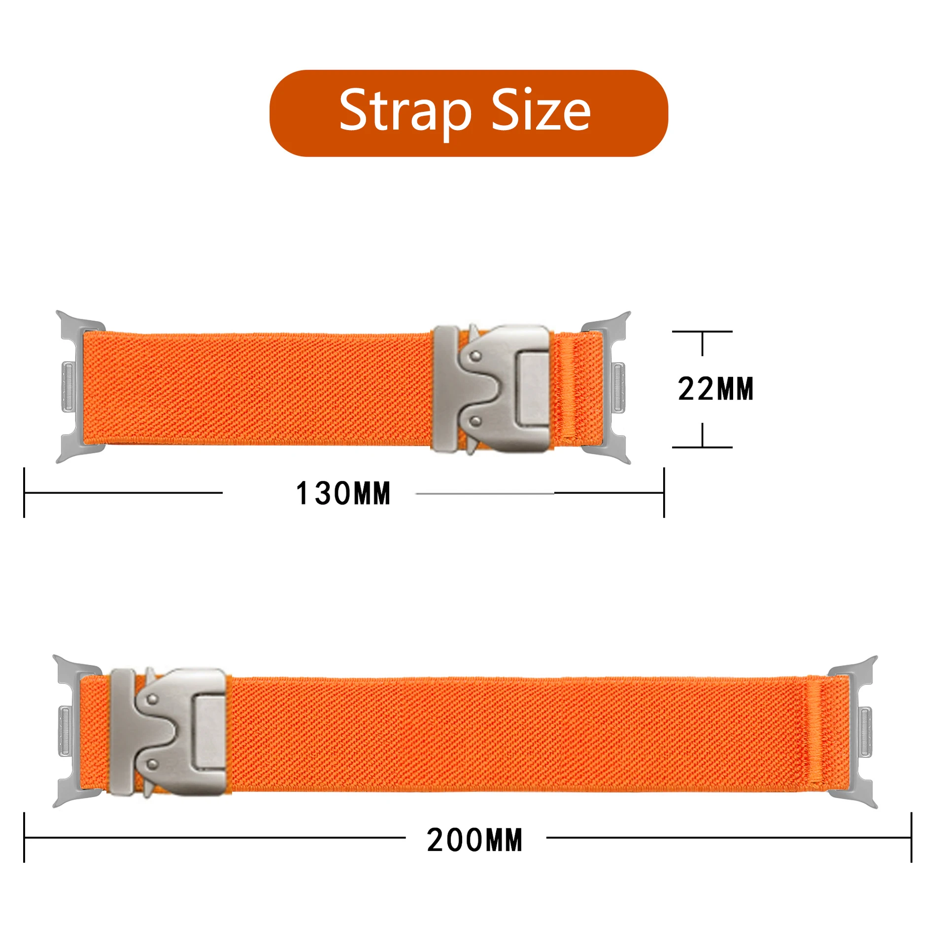 2 Pack Straps For Samsung Galaxy Watch Ultra 2/9/8/8 classic 46mm 47mm 44mm 40mm Parachute Sport correa Bracelet Watch 8 Band image 6