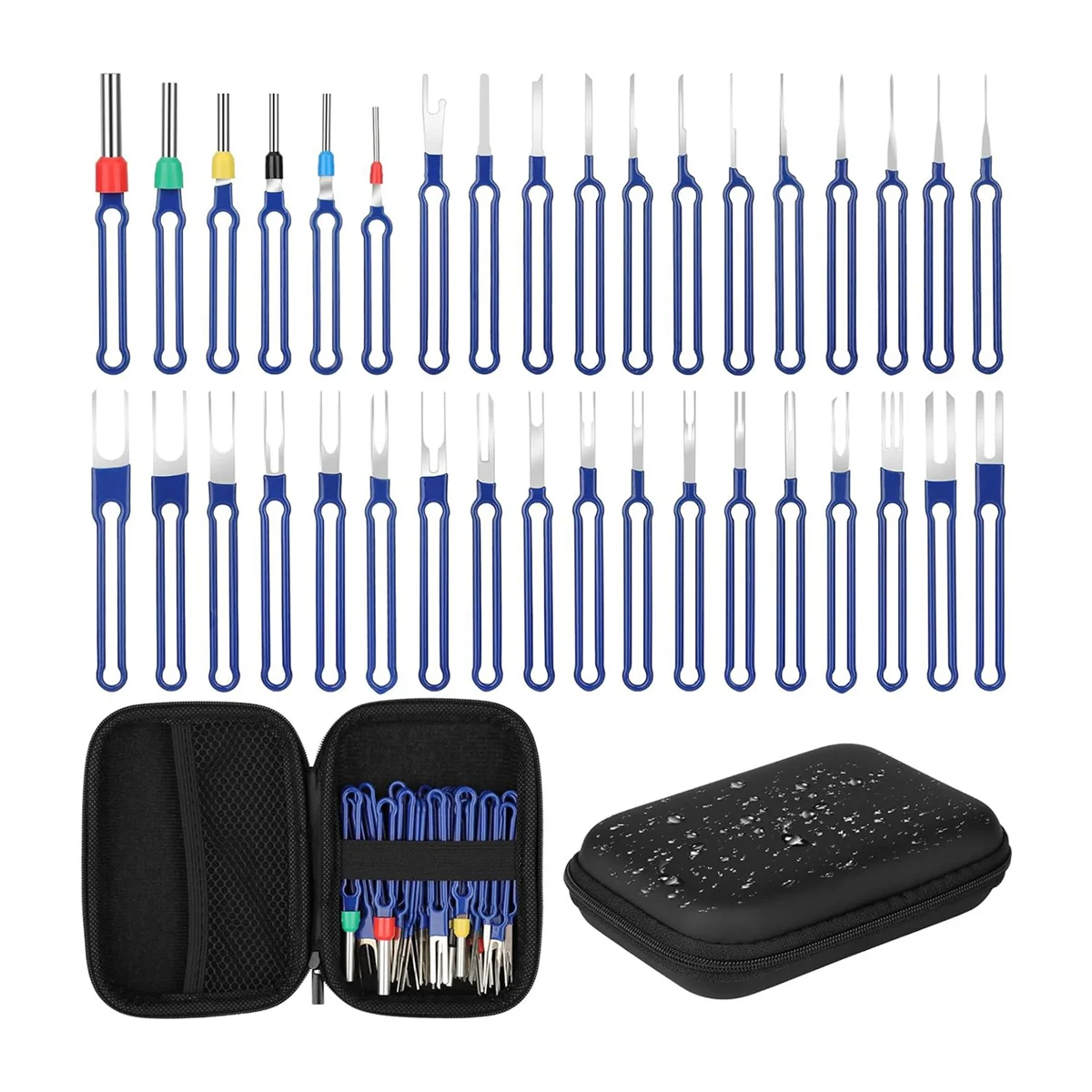 36PC Terminal Removal Tool Kit Pin Extractor Tool, Terminal Ejector Kit, Electrical Wire Connector Pin Removal Tool