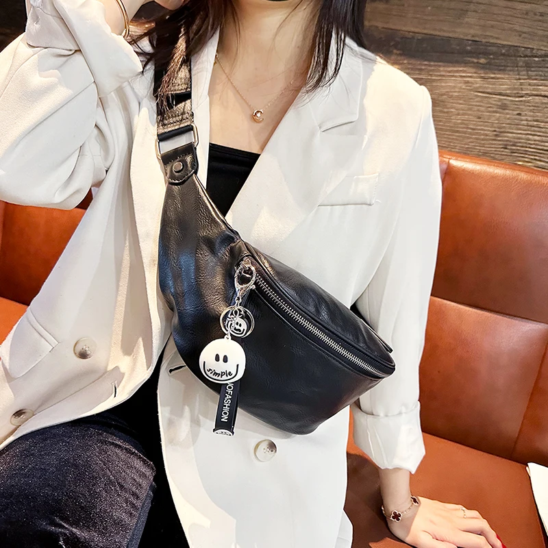casual-leather-crossbody-chest-bag-women's-trendy-waist-bag-neutral-dumpling-shape-soft-spring-summer-autumn-fashion-bag