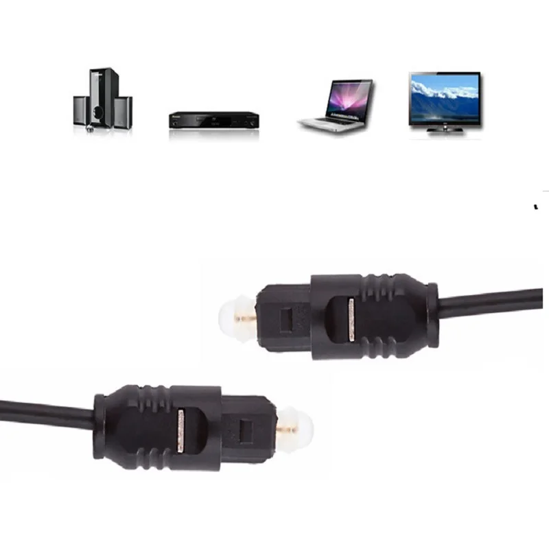 كابل صوت رقمي من الألياف الضوئية SPDIF MD DVD TosLink سلك رصاص مطلي بالذهب توصيل لمشغل DVD CD Xbox 360 PS3 كابل