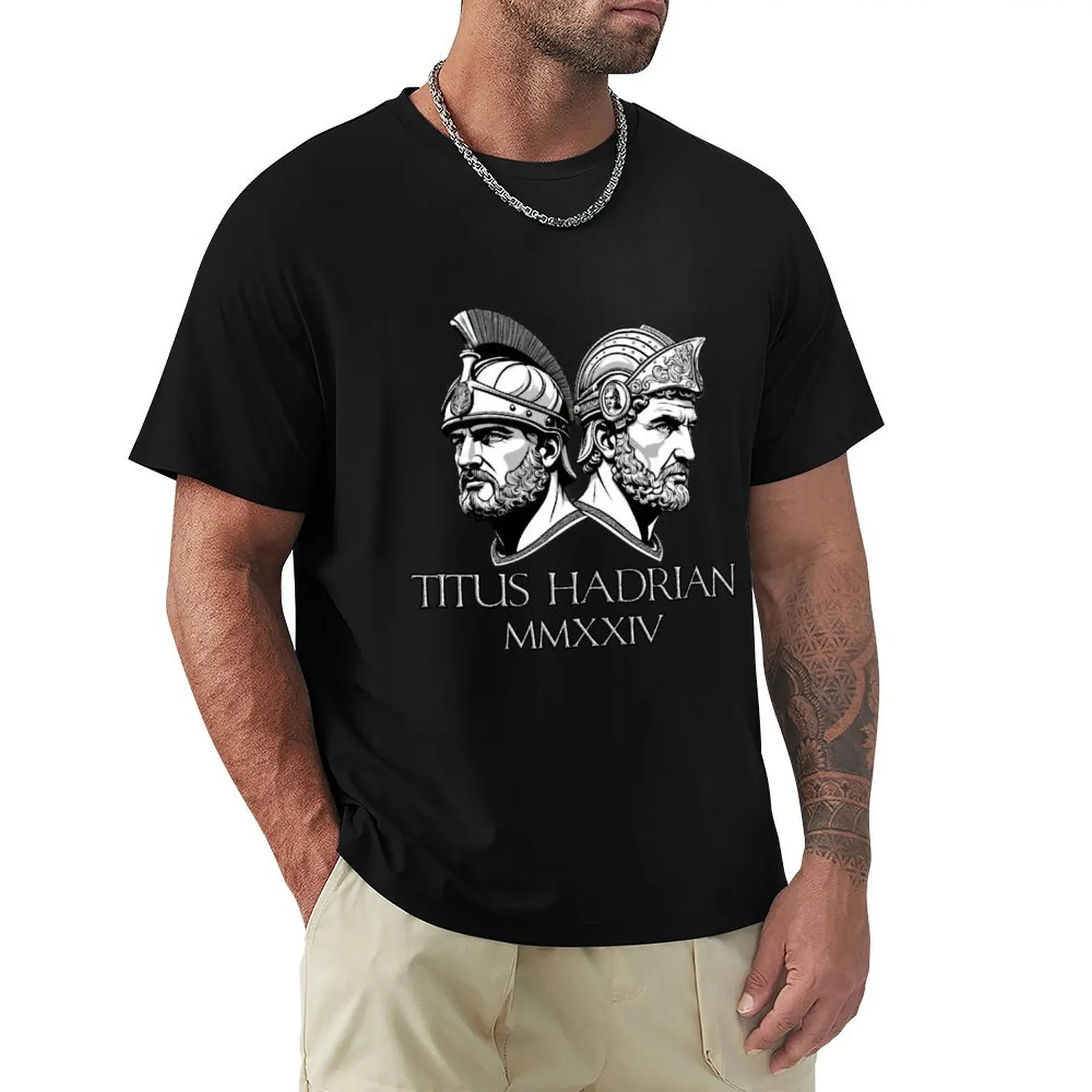 

2024 Election Titus and Hadrian (Roman numerals) T-Shirt man clothes vintage anime shirt anime shirt fitted t shirts for men