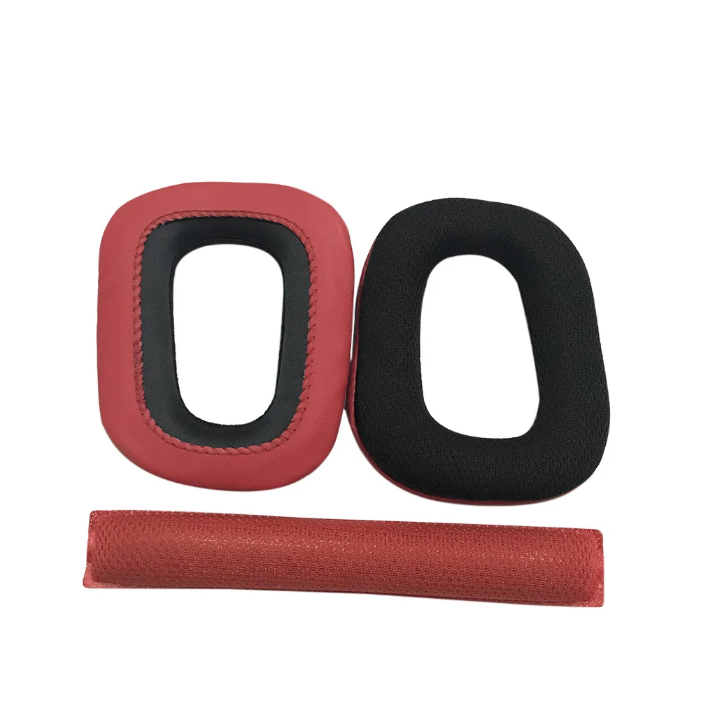 

Red Headband Cushion Replacement Ear Pads Artificial Soft Memory Foam Comfortable for G930 Headphones Replacement Ear