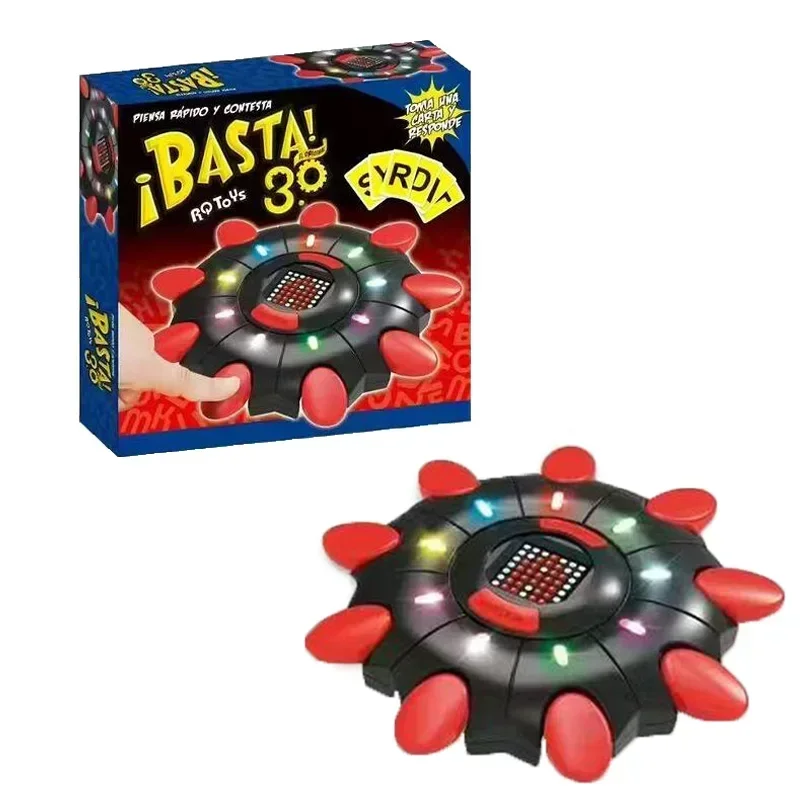 Basta 3.0 النسخة الإسبانية لوحة لعبة زر إلكتروني شاشة ديجيتال حروف التفكير السريع الضغط على لعبة الحفلات هدية عيد ميلاد