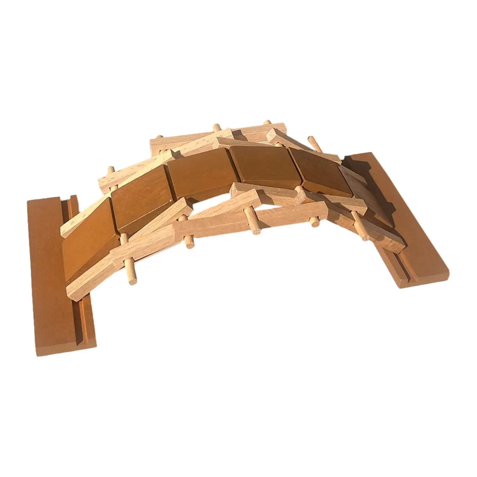 Brinquedo de madeira educacional arco ponte, 3D Puzzle para meninos e meninas, oficina escolar